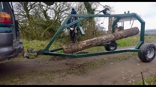 Homemade 900 kg Log Arch TrailerSkider [upl. by Anatlus]