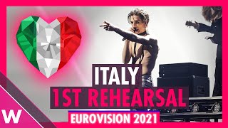 Italy First Rehearsal Måneskin quotZitti E Buoniquot  Eurovision 2021 Reaction [upl. by Killoran693]