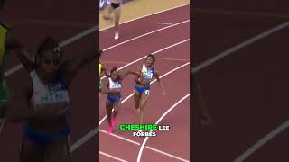 USA vs Jamaica Amazing Finish in Womens 4x100m Relay Gold for TeamUSA top topplays olympics2024 [upl. by Coopersmith]