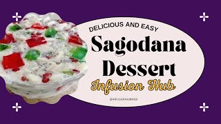 Sagodana dessert  Delightful  Refreshing  Fruit and sago dessert dessert easyrecipe sweetdish [upl. by Richers]