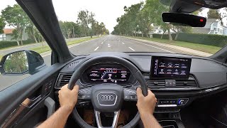 2022 Audi SQ5 Sportback S Sport POV Test Drive 3D AudioASMR [upl. by Ulrica202]