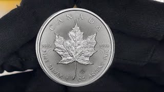 2025 1 oz Canadian Silver Maple Leaf Coin BU [upl. by Renferd]