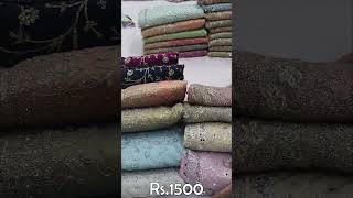 Rs1500 Mirror Work Designer sarees [upl. by Auberbach]