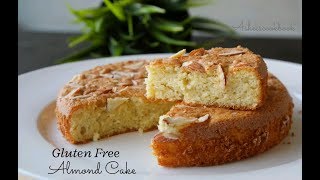 Gluten Free Almond cake  4 ingredient Almond cake  Asheescookbook [upl. by Chernow]