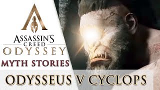 Odysseus vs Polyphemus Cyclops  Myth Animation Ep 8  Greek Mythology In AC Odyssey [upl. by Tunnell]