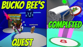 Bucko Bees QUEST COMPLETED  8th GIFT OPENED In Bee Swarm Simulator [upl. by Sirovart796]