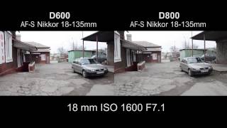 Nikon D600 vs Nikon D800 Test [upl. by Anilasor]