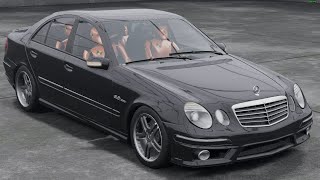 MercedesBenz W211 E63 AMG необычный краштест с манекенами в BeamNGdrive [upl. by Garrett886]