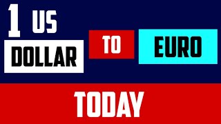 1 Us Dollar to Euro Exchange Rates Today EUR USD [upl. by Clere]