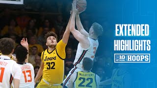 Illinois at Iowa  Extended Highlights  Big Ten Mens Basketball  Mar 10 2024 [upl. by Analeh]