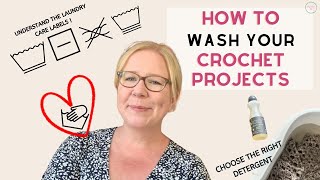 How to wash crochet projects [upl. by Ranchod127]