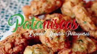 Pataniscas de bacalhau especial receitas portuguesas  Cozinha para 2 ou para 1 com muita fome [upl. by Nonnaihr]