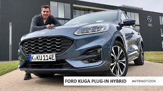 2020 Ford Kuga PHEV Plugin Hybrid ST Line X Review  Test Drive  English [upl. by Aniluj]