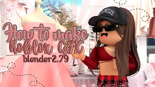 How to make ROBLOX GFX simple and easy  Blender 279  ImKatee [upl. by Nishi]