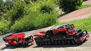 Lego Liebherr LTM 11200 in action [upl. by Arodnap]