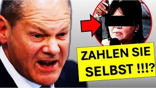 WARUM ZAHLEN SIE NICHT SELBST IN DIE RENTE EIN  BÜRGERIN ENTLARVT SCHOLZ [upl. by Ybba]