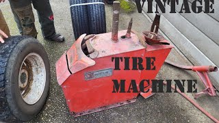 Changing Our Own Trailer Tires  With a Vintage Coats 990 Tire Machine  Seat the Bead with Ether [upl. by Mieka559]