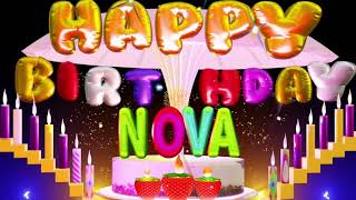 Nova Happy Birthday Song  Happy Birthday To You nova happy birthday toyou love [upl. by Norina94]