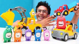 Oddbods ile oyun videosu Eğitici video Okul öncesi hava taşıtları ve kara taşıtları öğrenelim [upl. by Pollack406]