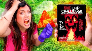 PROBANDO LA PAPA MÁS PICANTE DEL MUNDO 🔥 CASI ME AHOGO 🥵 One Chip Challenge Sandra Cires Art [upl. by Breban]