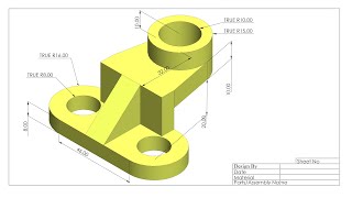 Solidworks Part Design Tutorial 02 solidworks cad 3ddesign 3dmodeling mechanical machinedesign [upl. by Peedus211]