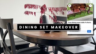 Making over a FREE Dining Set  High End Furniture Makeover [upl. by Leizahaj52]