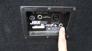 JBL JRX125 Full Range o BiAmp [upl. by Greyson884]