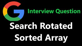 Search in rotated sorted array  Leetcode 33  Python [upl. by Garrot353]