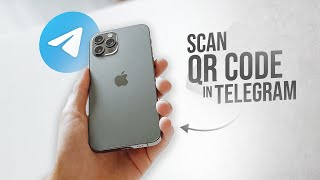 How to Scan QR Code in Telegram tutorial [upl. by Elva]