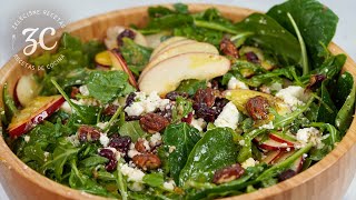 Ensalada para la cena de Navidad  Nueces caramelizadas y vinagreta 🥗 [upl. by Jo]