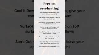 Prevent PC from overheating  computer overheating fix computer ytshorts [upl. by Ahsimik]