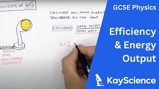 Calculating Efficiency amp Energy Output  GCSE Physics  kaysciencecom [upl. by Eyatnod]