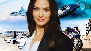 Angelina Jolie Lifestyle  Income HouseNet Worth Car Collection Mansion Private Jet etc [upl. by Ynor843]