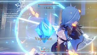 Eula Vs oceanid in Legend of the vagabond day 2  genshin impact [upl. by Gonyea]