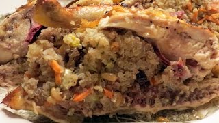 Stuffed Cornish Hen Recipe  The Frugal Chef [upl. by Pish]