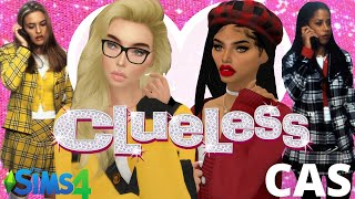 CLUELESS Themed Lookbook 💛 ✨  SIMS 4 Create A Sim  CC Links ♡ [upl. by Ueihtam]