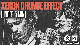 Live Grungy XEROX Effect In Photoshop QUICK amp EASY [upl. by Franckot]