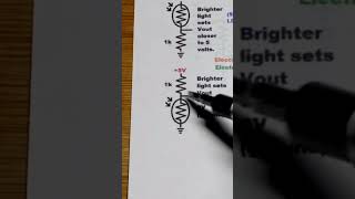 Adjusting Lowside LDR Voltage Divider Sensitivity short shorts electronics [upl. by Bega995]