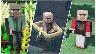 Villager Workers Farmer Shepherd Miner Mod of the Week  1165 Forge [upl. by Manheim]