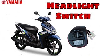 How to install Headlight switch for Mio i 125  Right Switch  YAMAHA [upl. by Atiuqram]