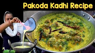 Pakoda Kadhi Recipe  Bhajiya Kadhi Recipe  How To Make Pakoda Kadhi At Home  Street Food Zaika [upl. by Ginny259]