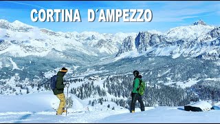 SKI CORTINA D´AMPEZZO FALORIA POWDER SURPRISE IN APRIL  Freeride in Faloria [upl. by Tanberg]