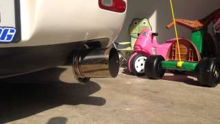 HKS HiPower Exhaust on 1994 Mazda RX7 Twin Turbo FD3S [upl. by Atinauq]