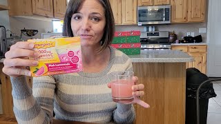 Review for Emergen C 1000mg Vitamin C Powder Pink Lemonade [upl. by Howes689]