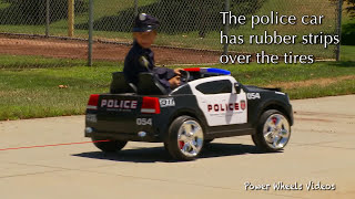 TugofWar Power Wheels Police vs Fire Fire Truck Video for Kids [upl. by Akiehsat582]