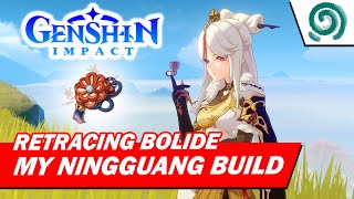 My Ningguang as main DPS build with Retracing Bolide set  C0  Genshin Impact [upl. by Roosnam762]