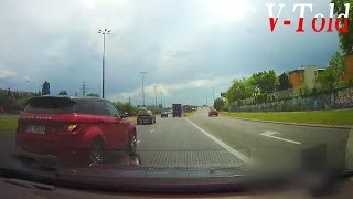 Volvo S80 V8 vs a blonde in Range Rover Evoque amp Lancer EVO [upl. by Ecenahs]