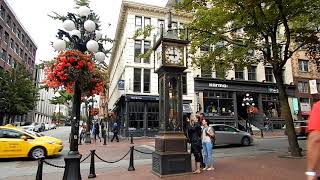 Vancouver Gastown STEAM CLOCK Sound [upl. by Keyes]