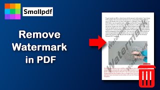 How to remove watermark to a pdf file in smallpdf online free [upl. by Diva208]