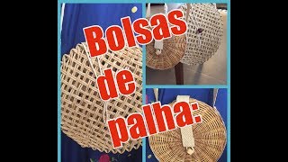 Bolsa de palha passo a passo da bolsa que é a Tendência do Verão1 [upl. by Emelun]